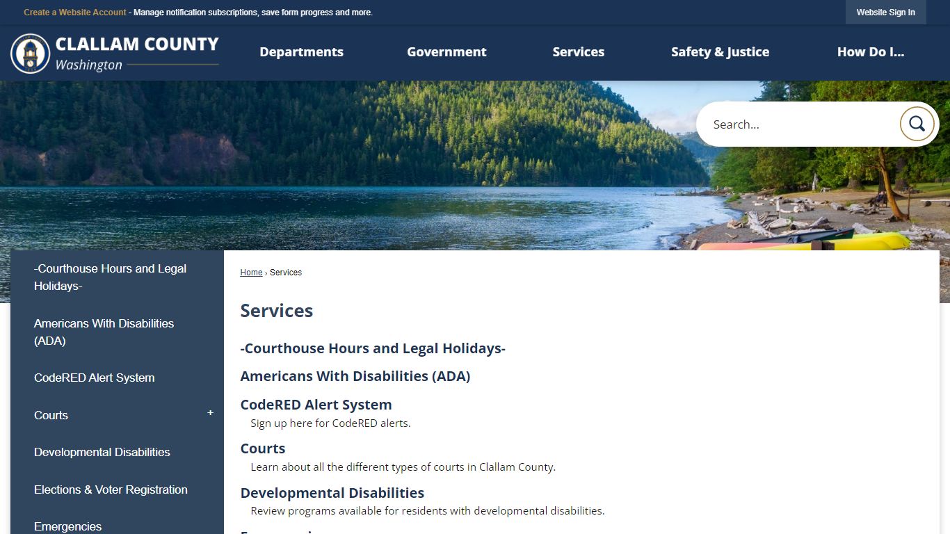 Services | Clallam County, WA